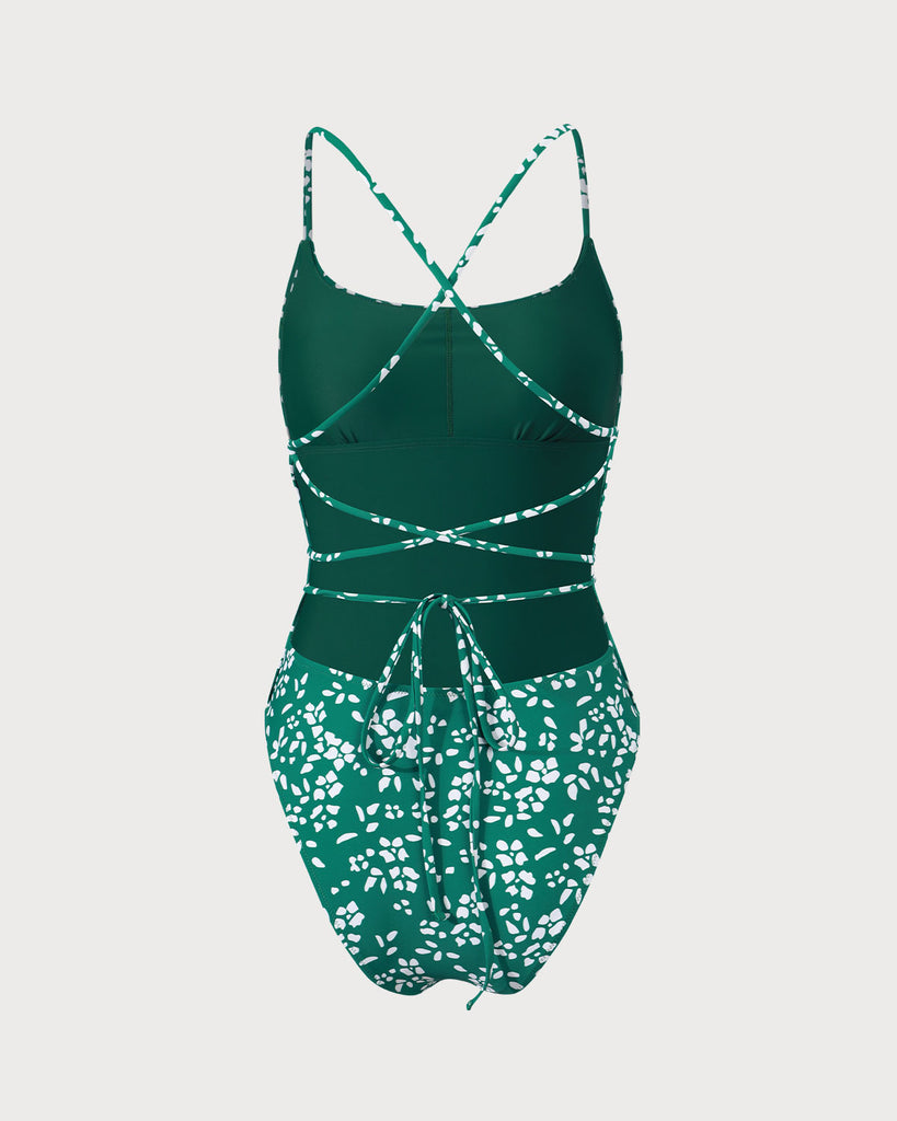 Women's Knitted Nylon One-Piece Swimsuit One-Pieces - RIHOAS