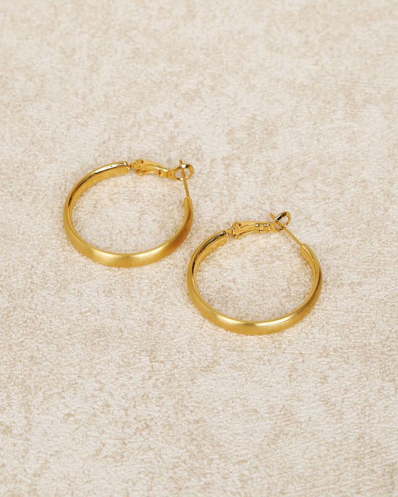 Gold-Plated Retro Earrings