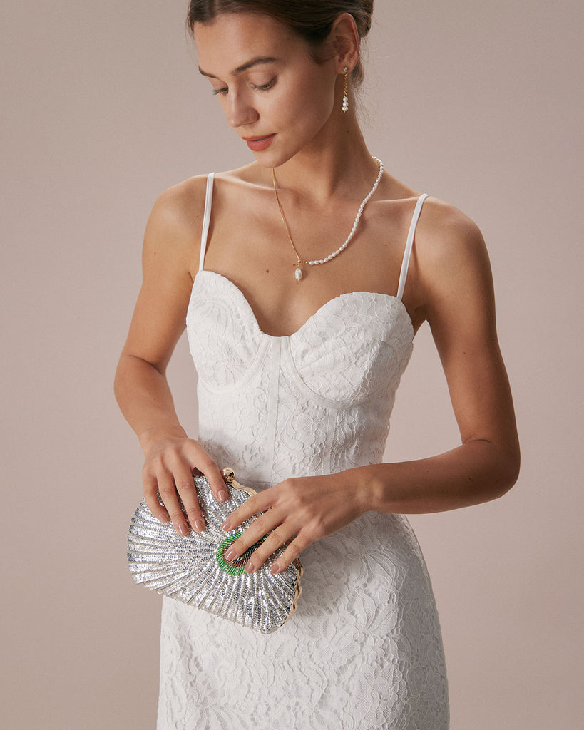 The Lace Slip Mermaid Dress Dresses - RIHOAS