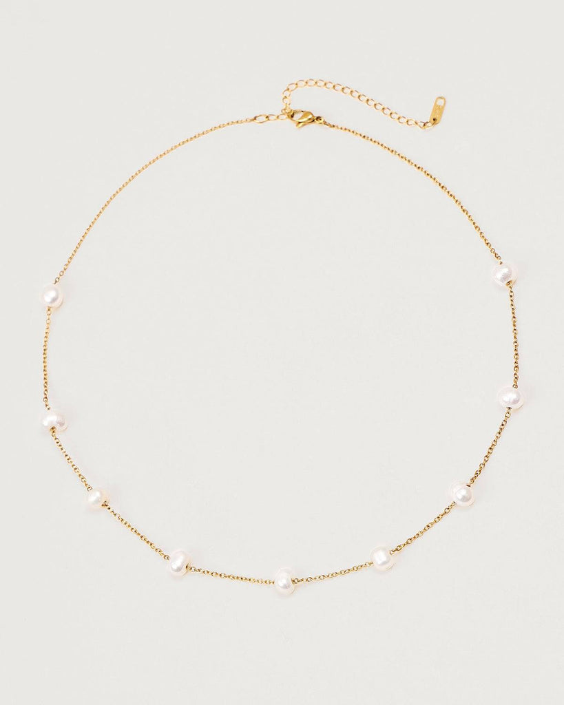 The Pearl Cable Chain Necklace - RIHOAS